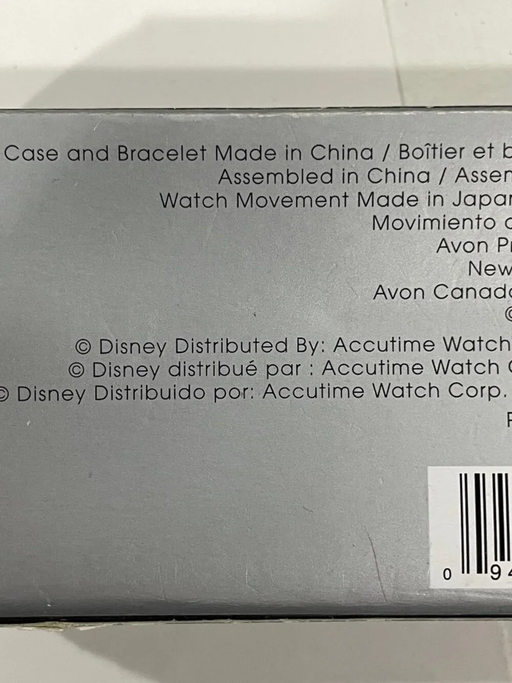 Minnie Mouse Disney/ Avon Rhinestone Watch White Strap Brand NEW Battery WORKS